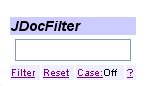 JDocFilter frame